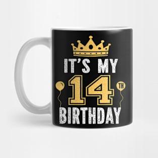 Its My 14Th Birthday 14 Years Old Boys And Girls Mug